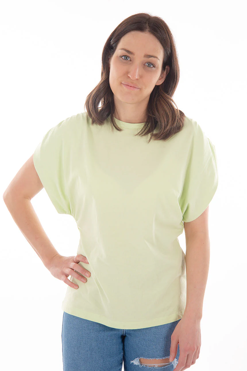 T-shirt manches froncées | 3 couleurs