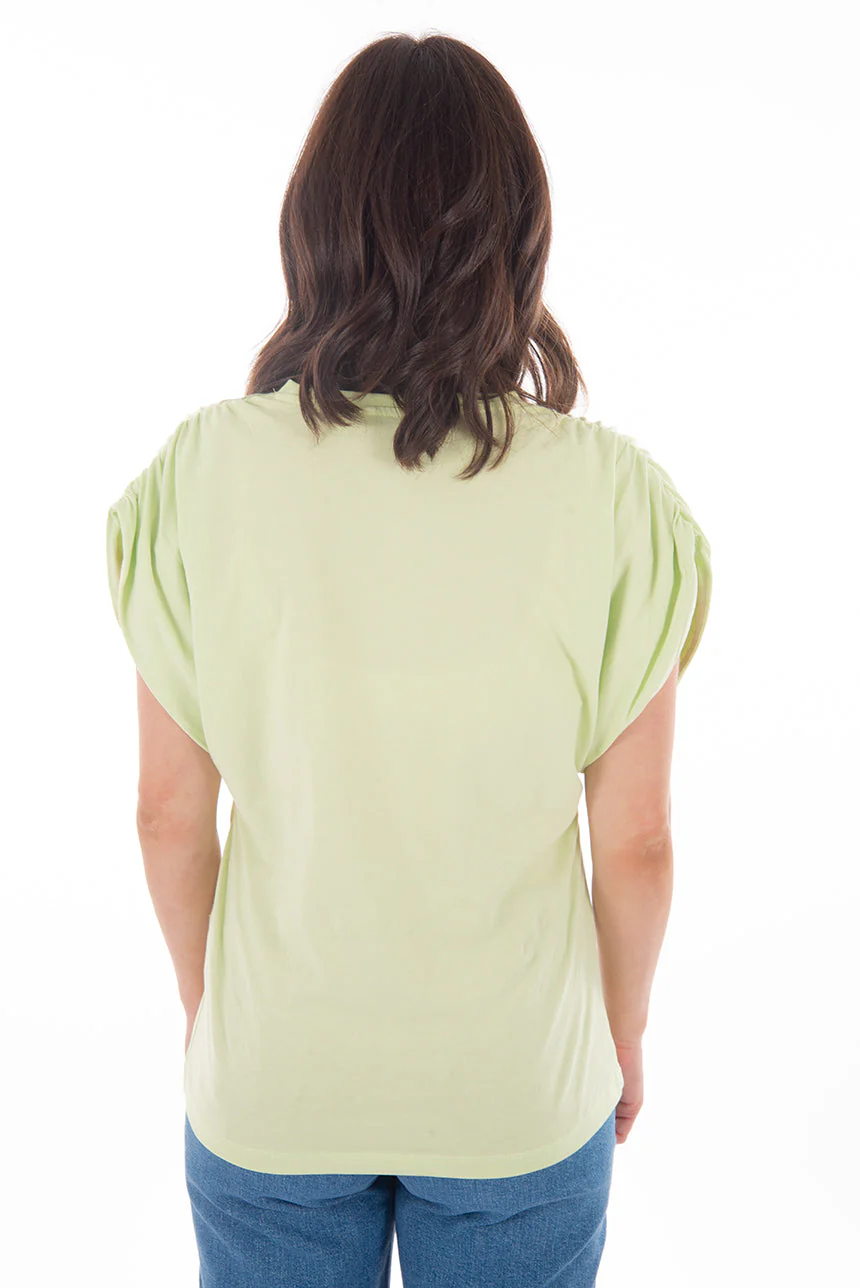 T-shirt manches froncées | 3 couleurs - Image 2