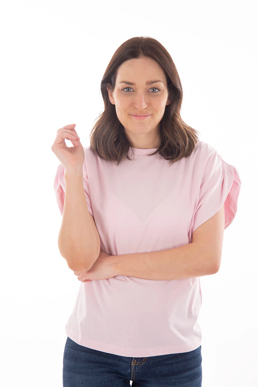 T-shirt manches froncées | 3 couleurs - Image 3