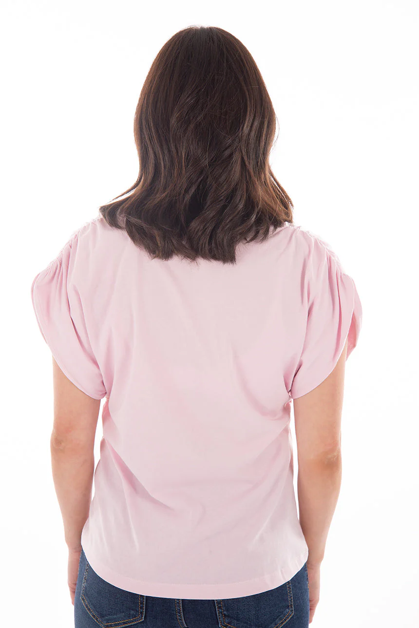 T-shirt manches froncées | 3 couleurs - Image 4