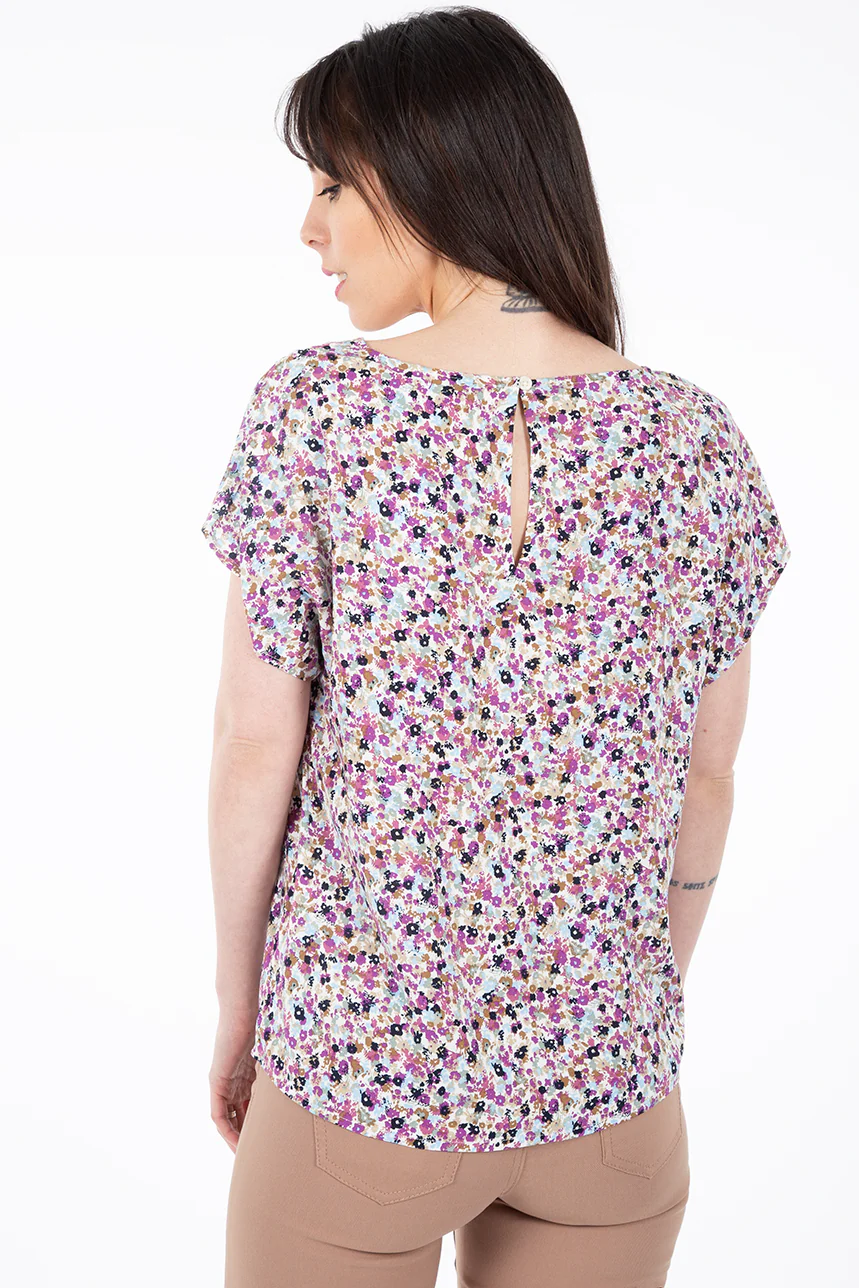 Blouse fleurie à manches courtes | B.Young - Image 2
