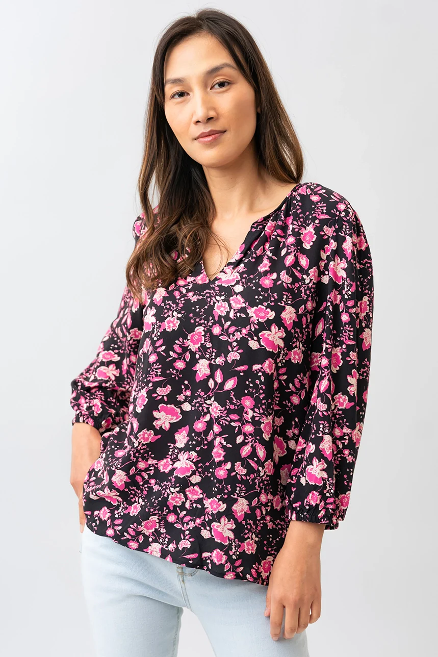 La blouse fluide imprimé floral