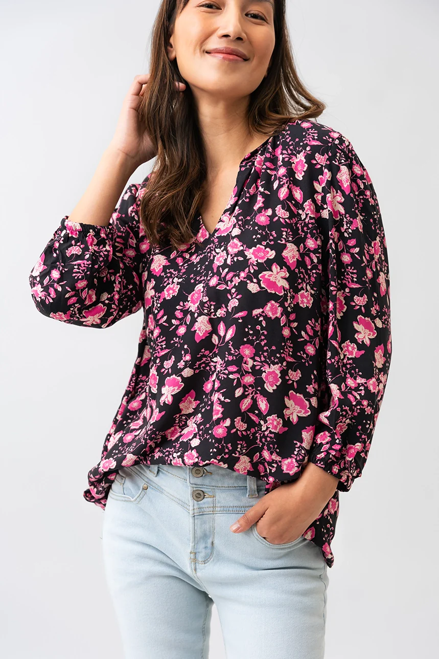 La blouse fluide imprimé floral - Image 2