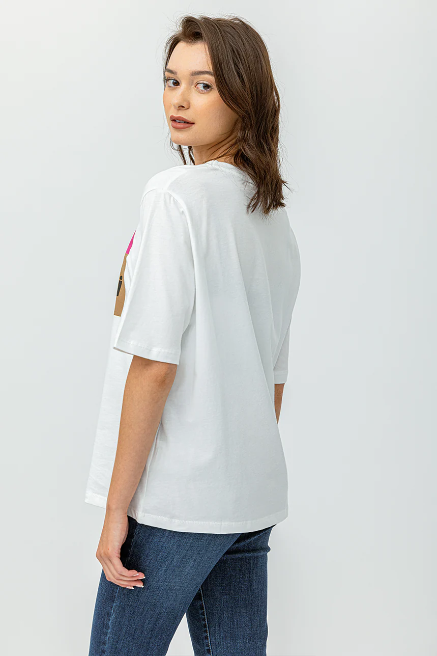 Le t-shirt imprimé « Oui, mon chéri » - Image 2