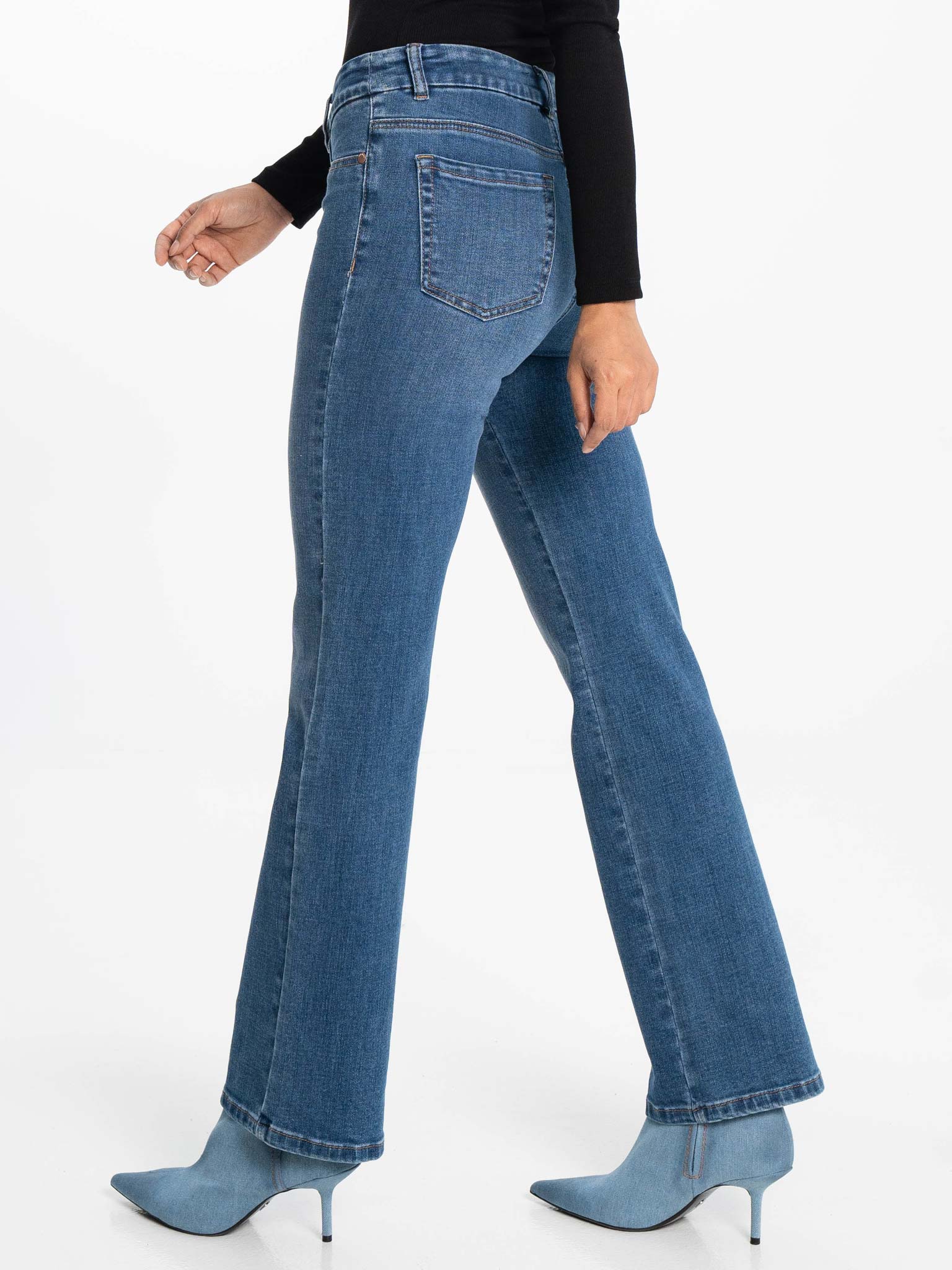 Jean Lois coupe évasée à taille élastique - Image 2