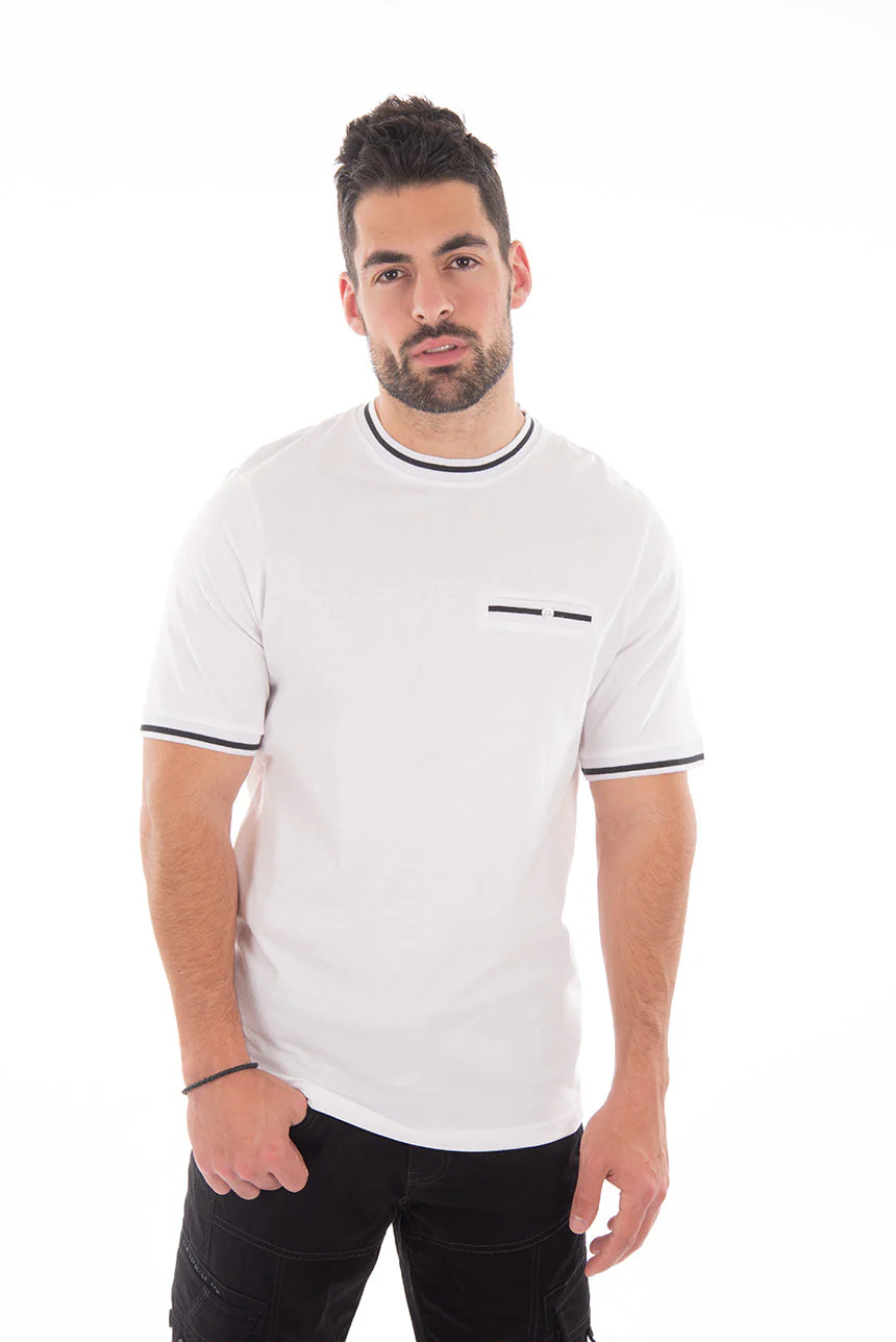 T-shirt uni poche accent - Image 3