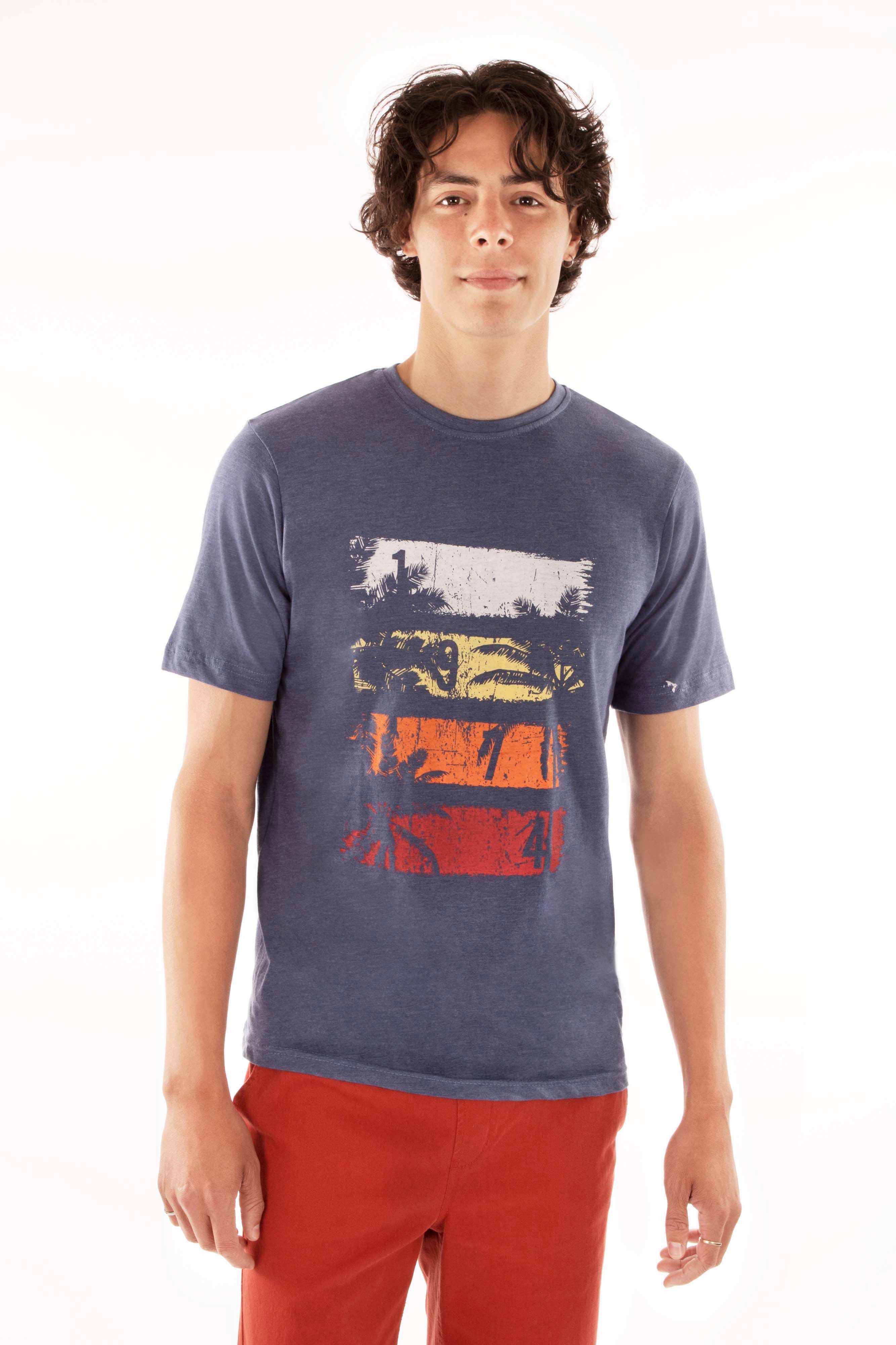 T-shirt imprimé palmiers | 3 couleurs - Image 3