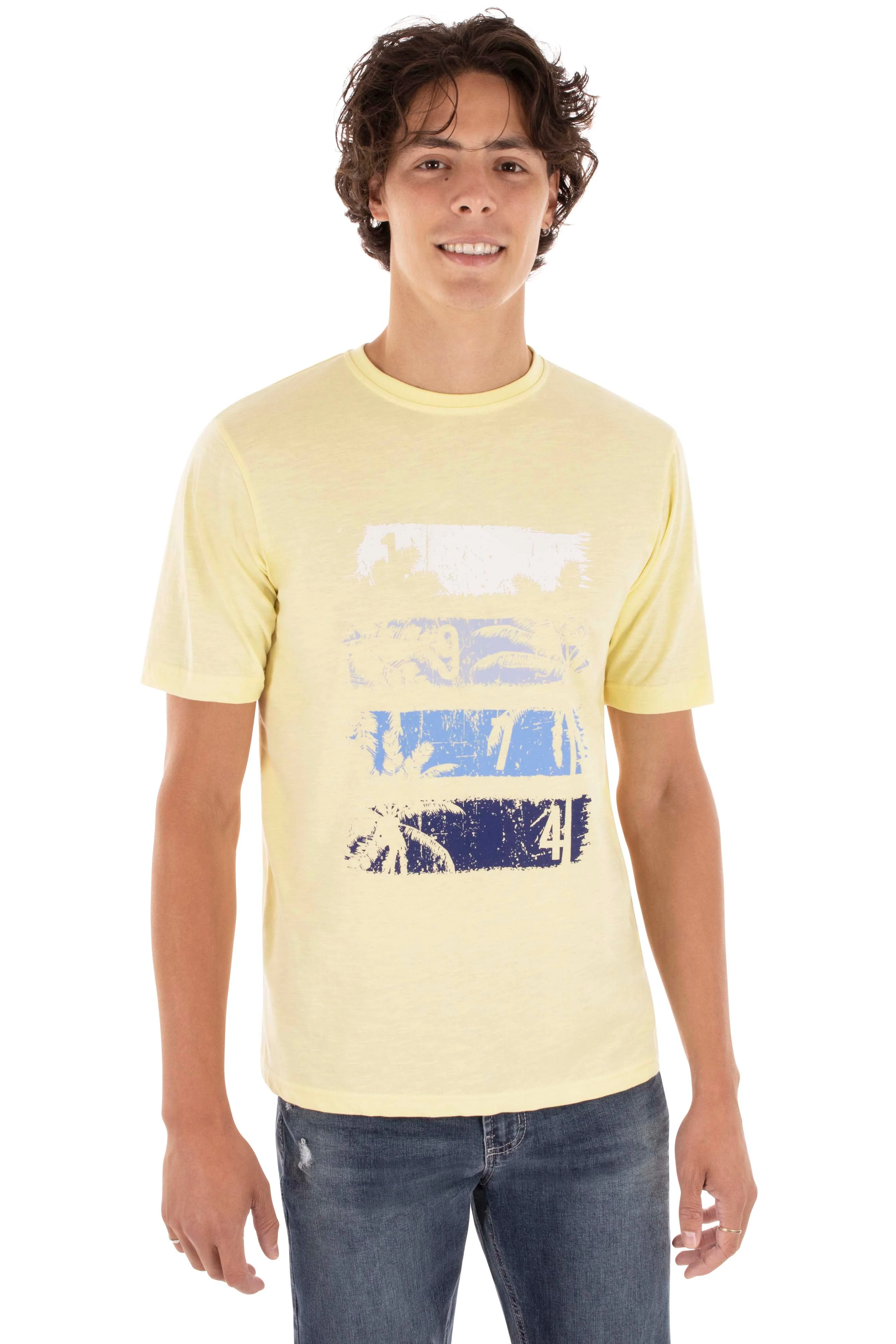 T-shirt imprimé palmiers | 3 couleurs - Image 5