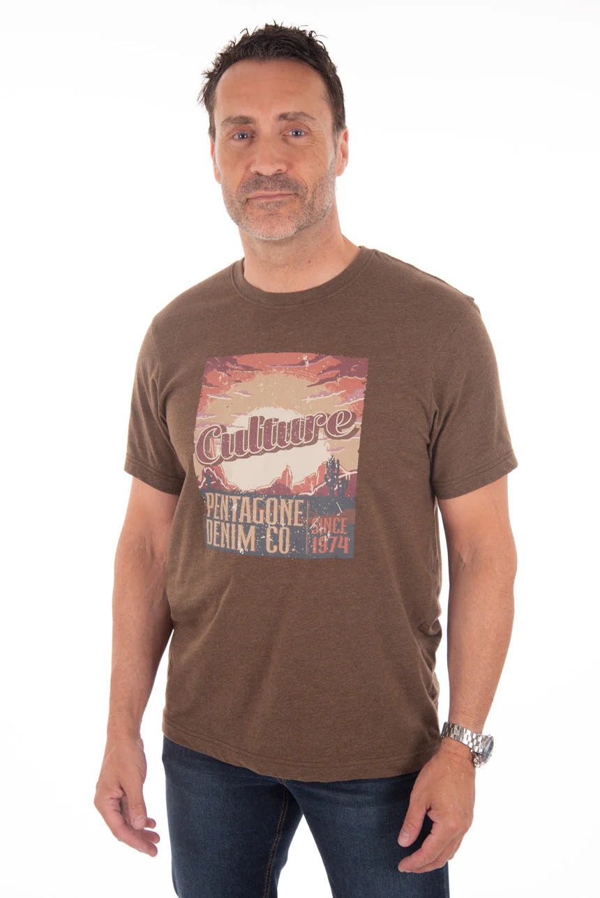 T-shirt imprimé paysage désertique - Image 5