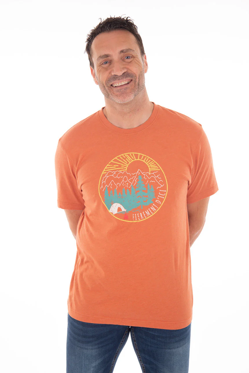 T-shirt imprimé camping - Image 3