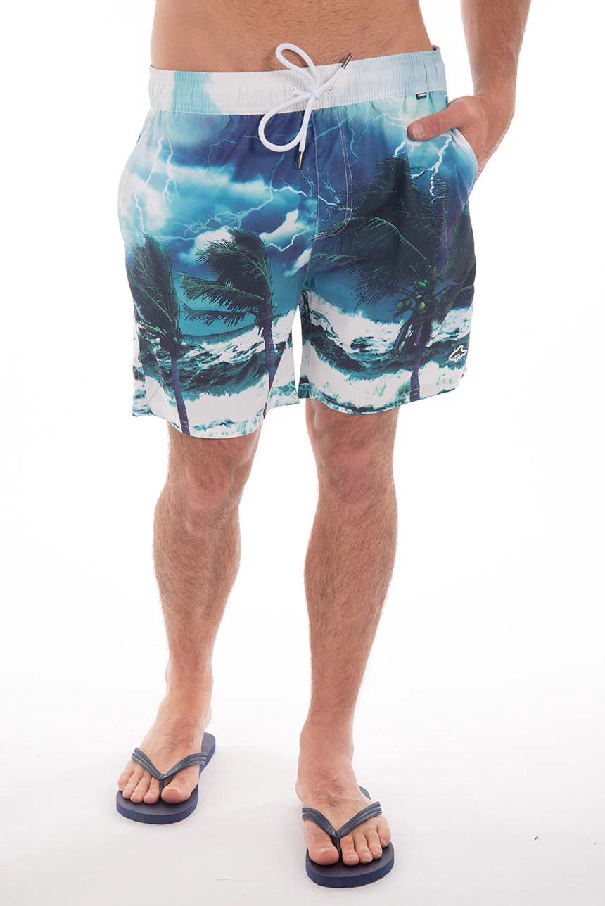 Maillot short imprimé palmiers - Image 2