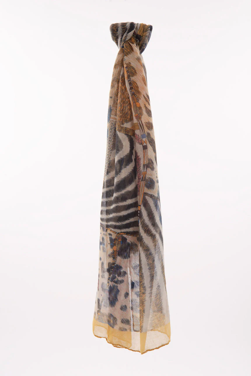 Foulard imprimé animalier