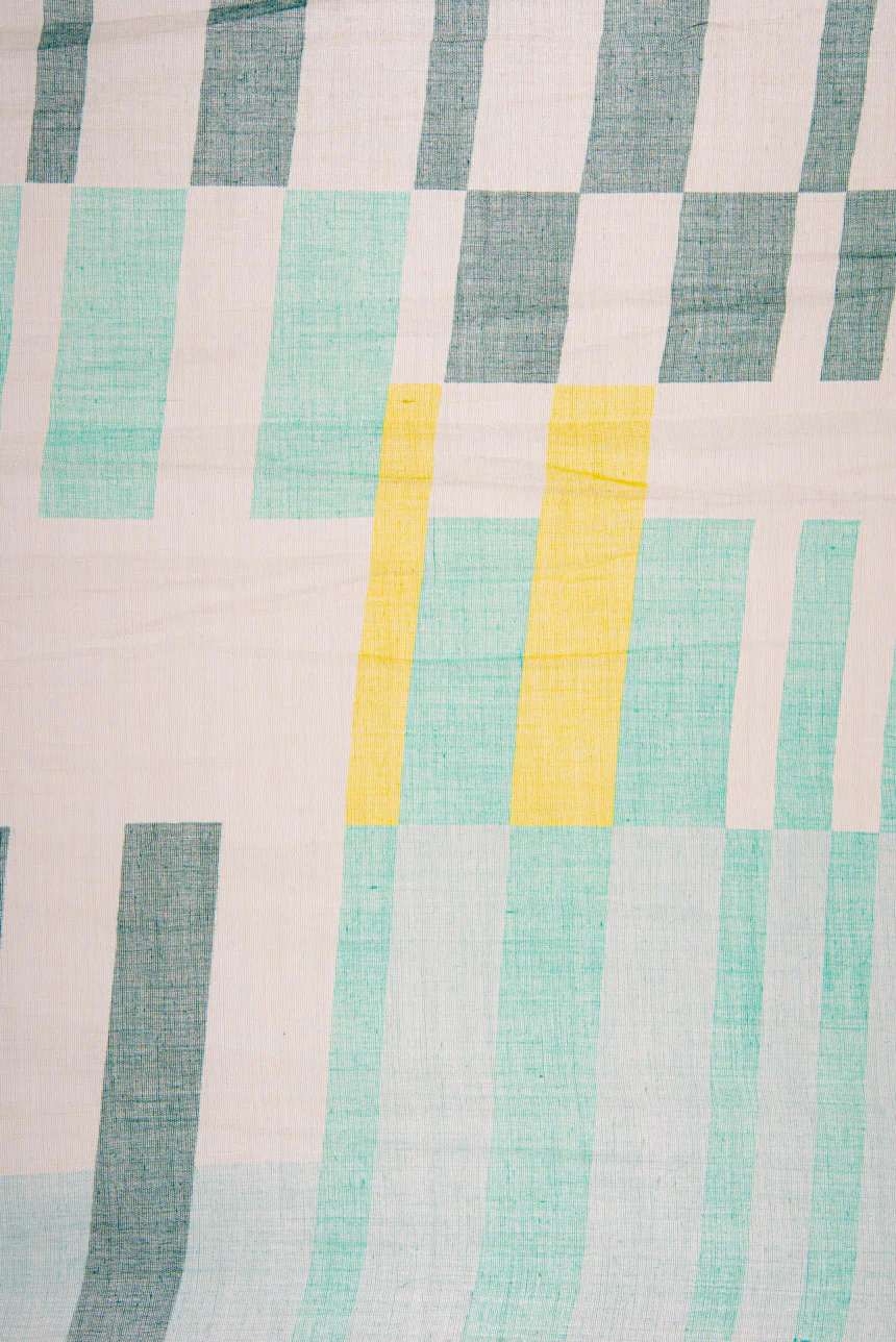 Foulard imprimé rectangles colorés - Image 2