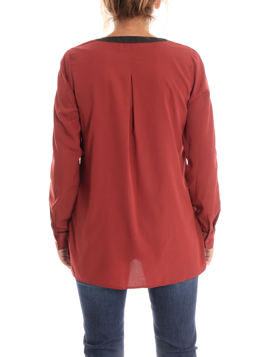 Blouse à bandes contrastantes - Image 3