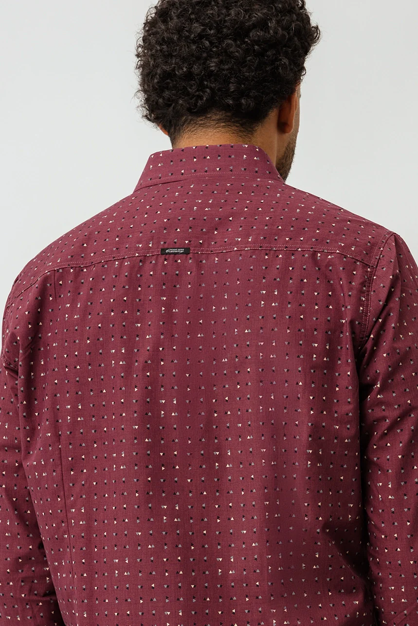 La chemise imprimée à revers contrastes - Image 4