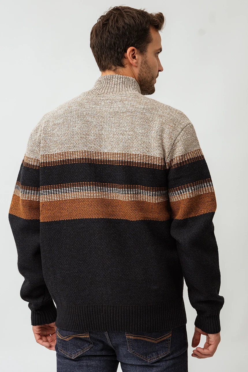 Le cardigan zippé en tricot panier - Image 5