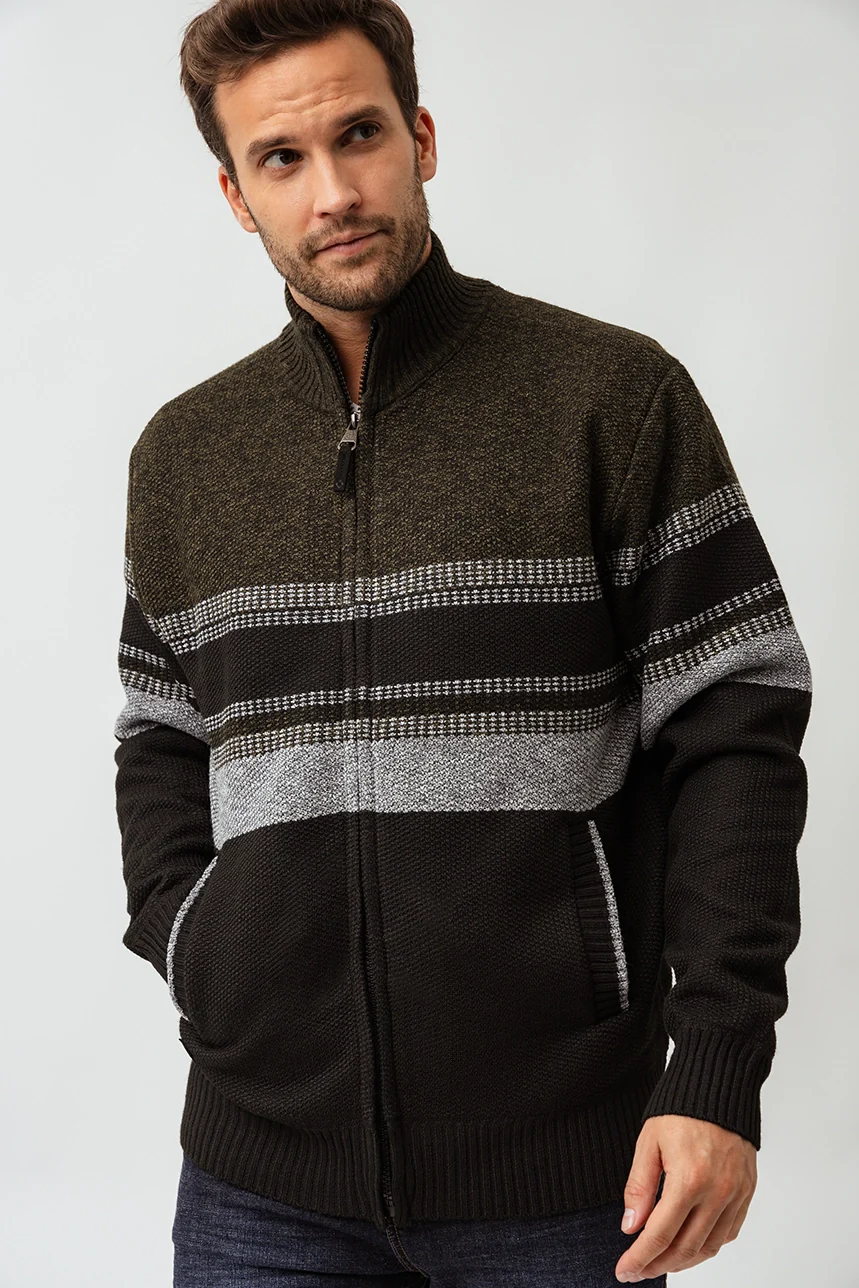 Le cardigan zippé en tricot panier - Image 6