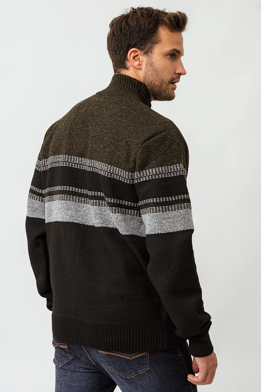Le cardigan zippé en tricot panier - Image 9