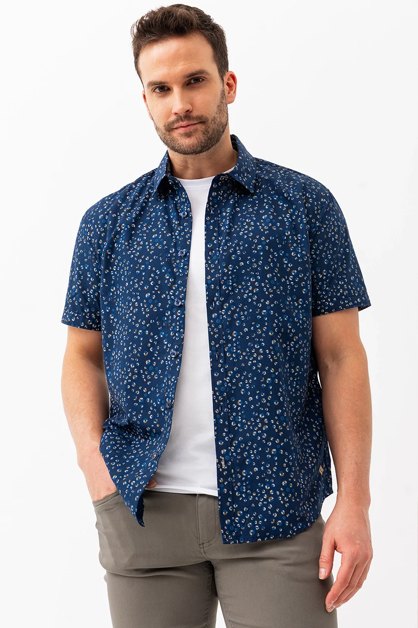 La chemise imprimée all-over petites fleurs