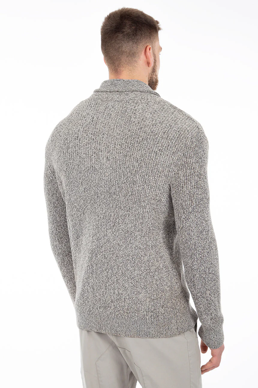 Cardigan tricot côtelé col châle - Image 4