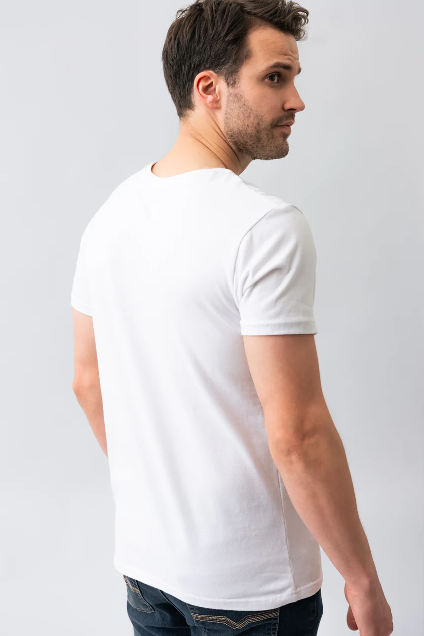 T-shirt uni en coton organique - Image 3