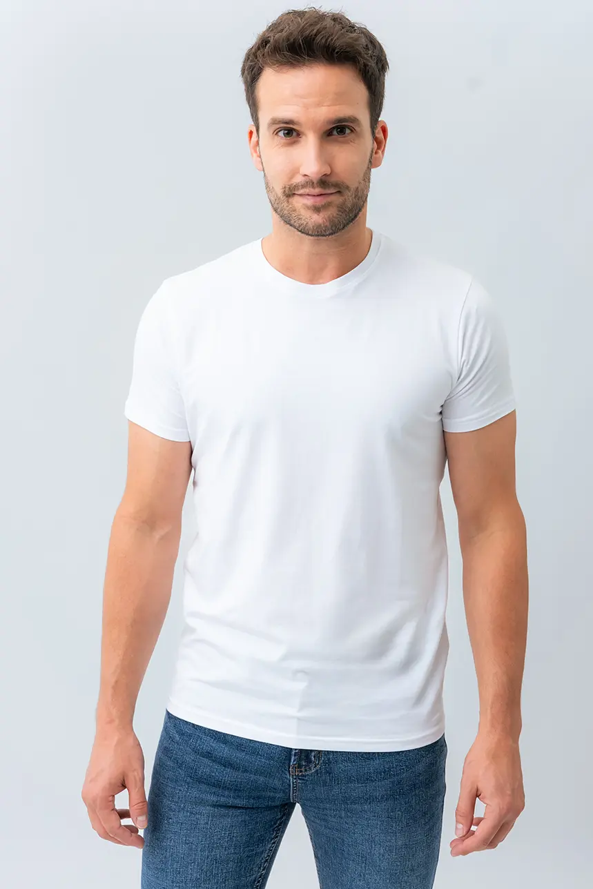 T-shirt uni en coton organique - Image 9