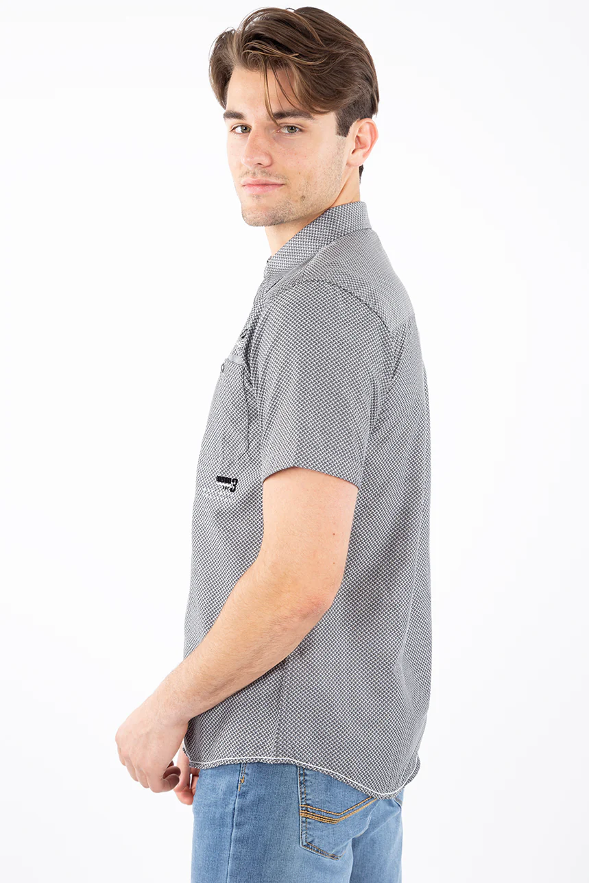 Chemise motif chevrons | Oxygen | 2 couleurs - Image 4