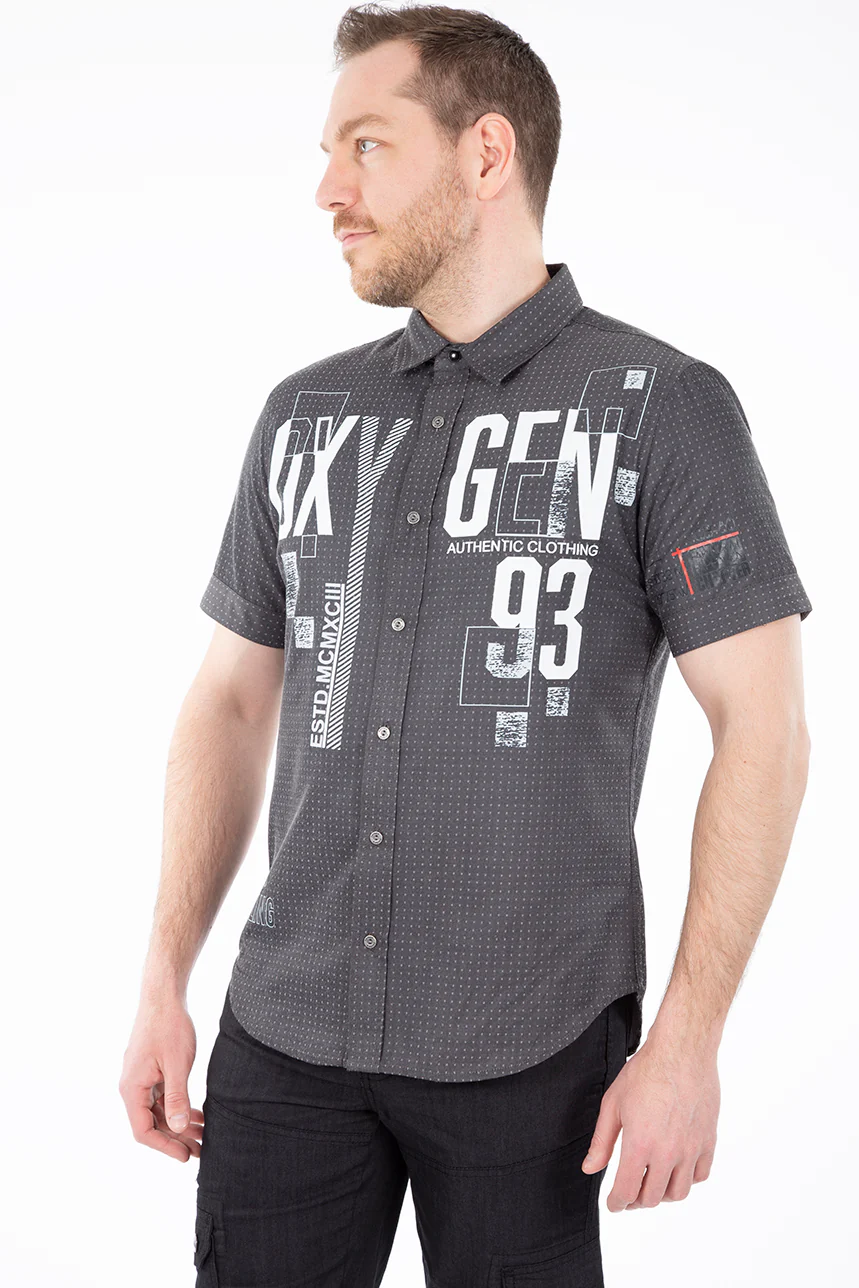Chemise mini carreaux logo | Oxygen | 2 couleurs - Image 4