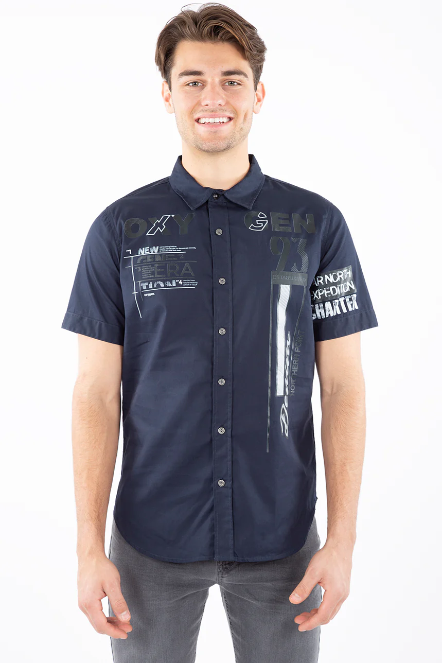 Chemise logo manches courtes | Oxygen | 2 couleurs - Image 3
