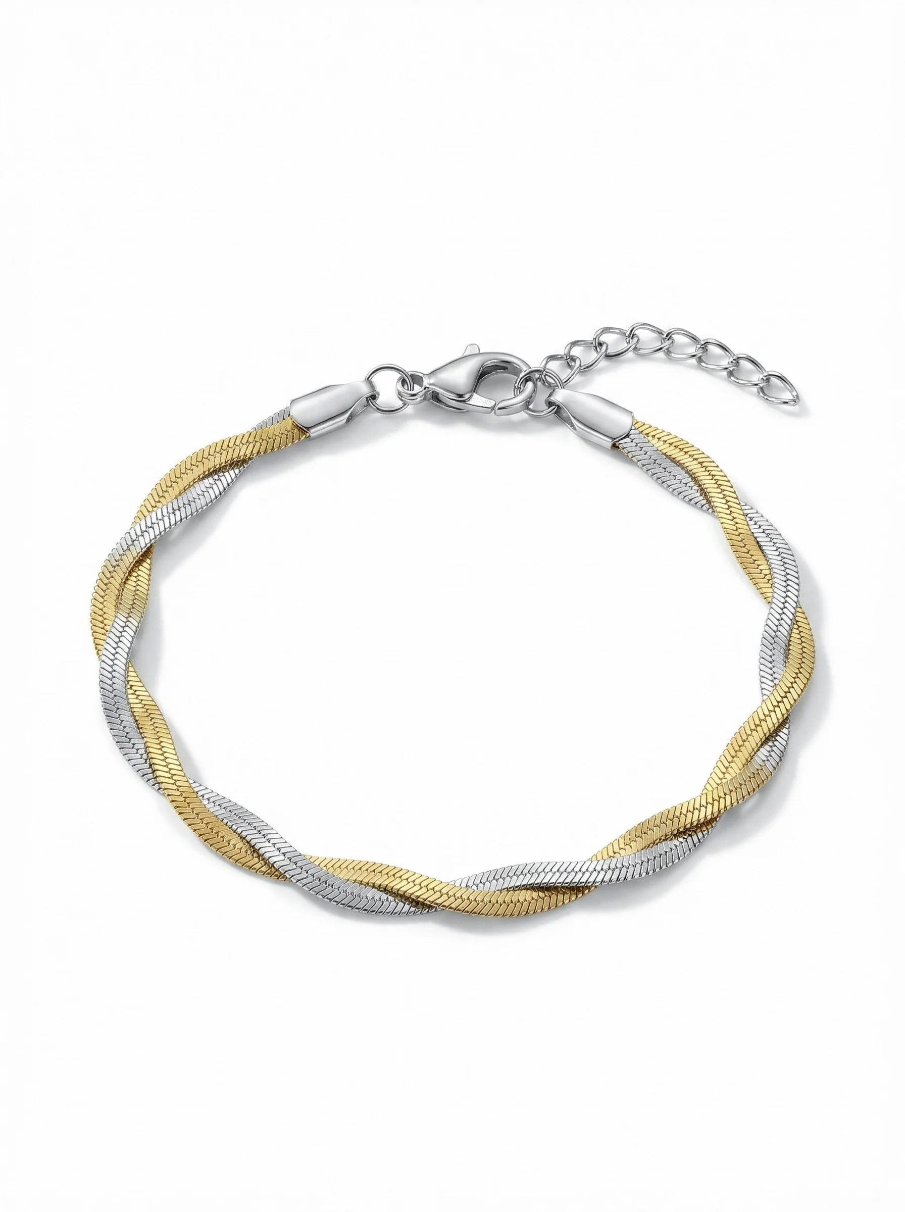 Bracelet torsadé bicolore