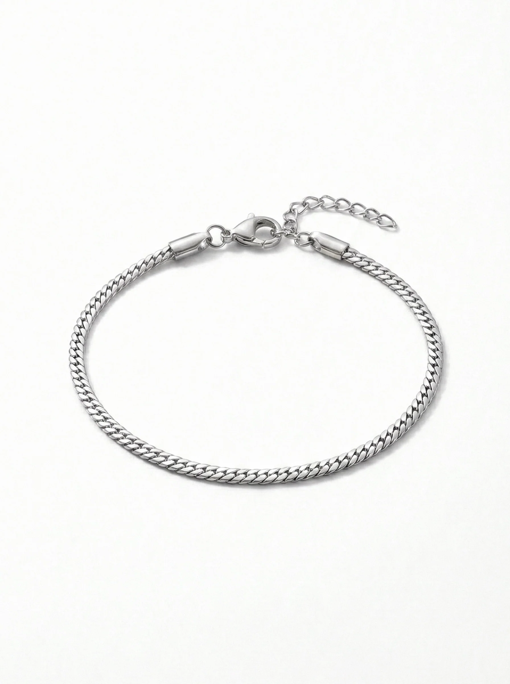 bracelet chaîne classique argent