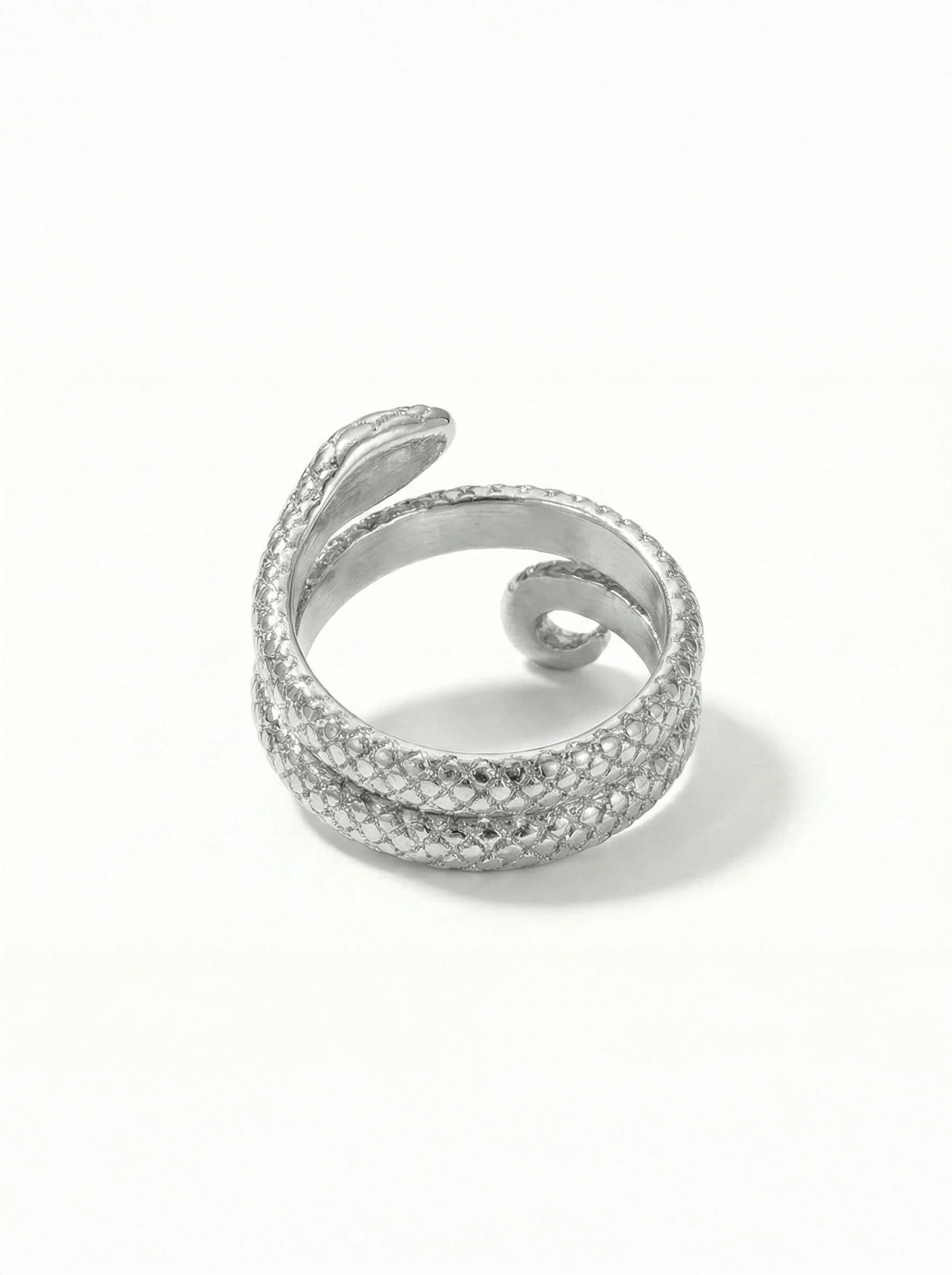 Bague serpent argentée - Image 3