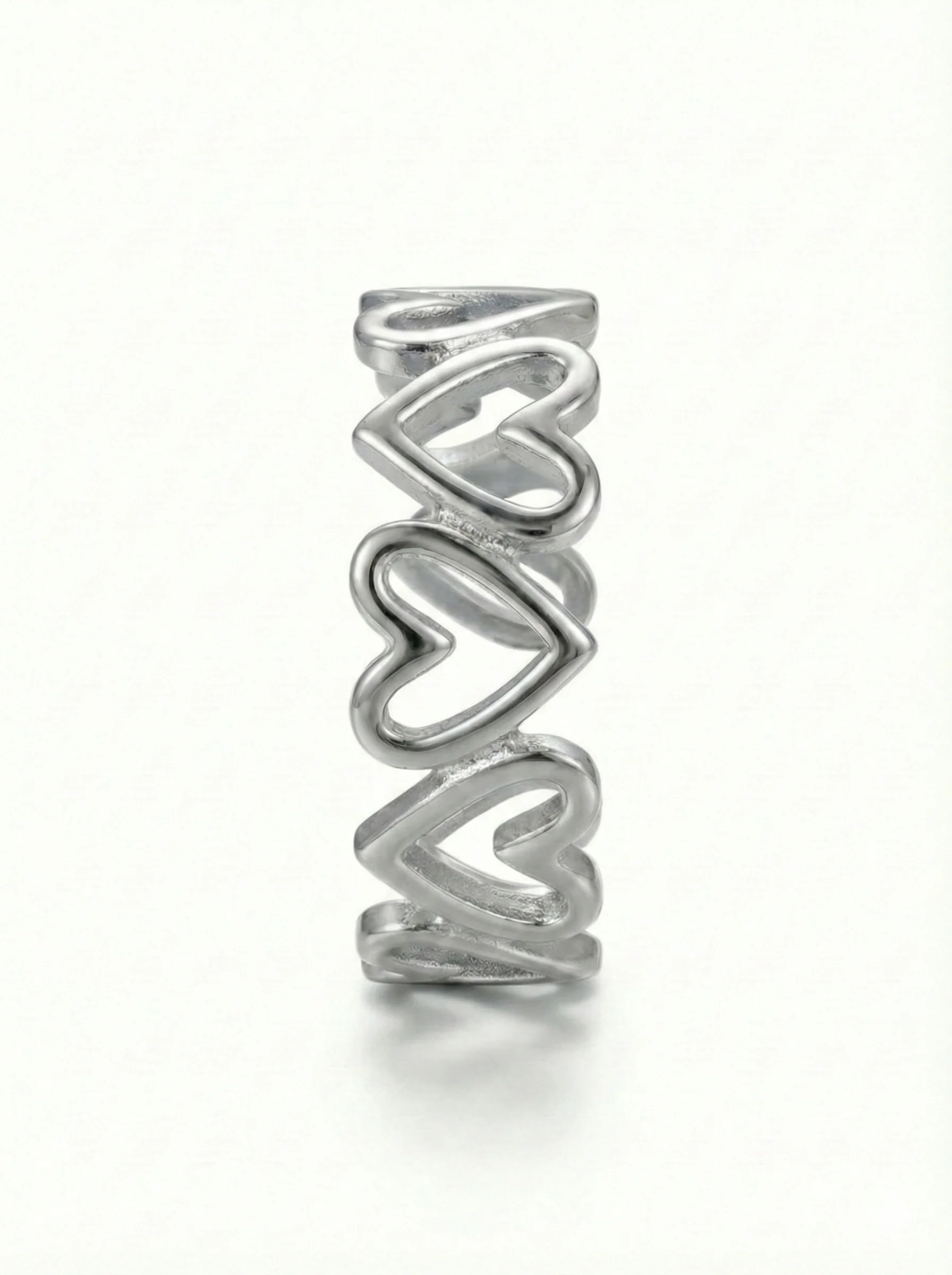 Bague cœurs superposés - Image 3