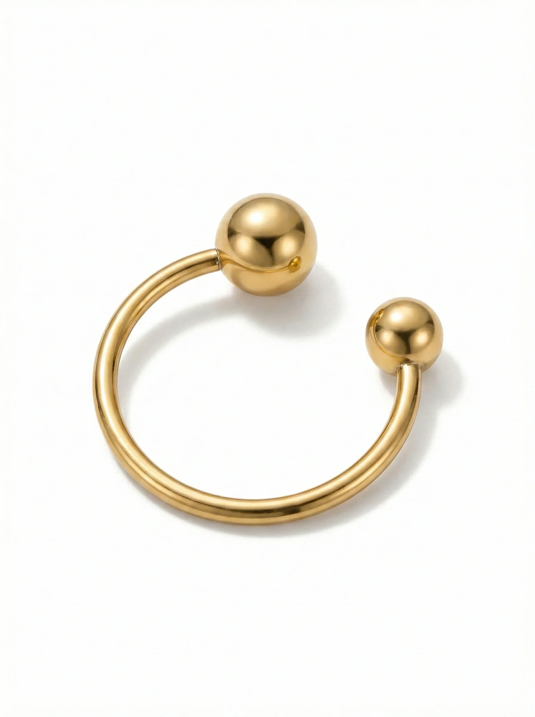 Bague à deux sphères or - Image 3