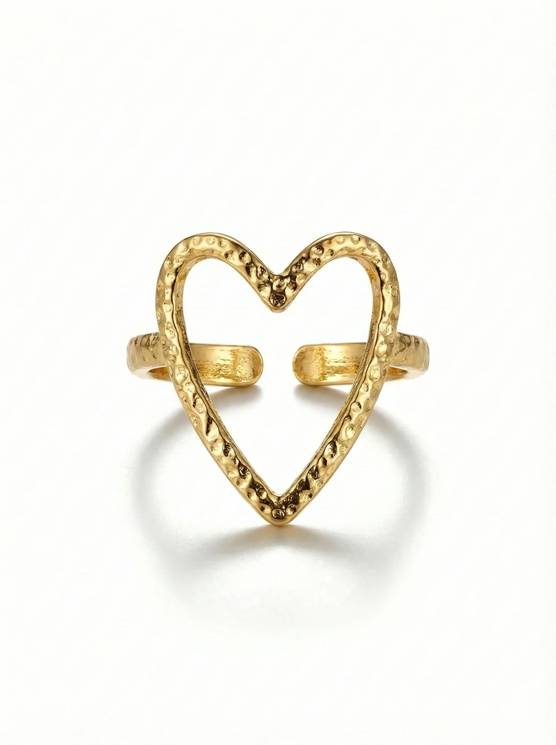 Bagues en coeur or