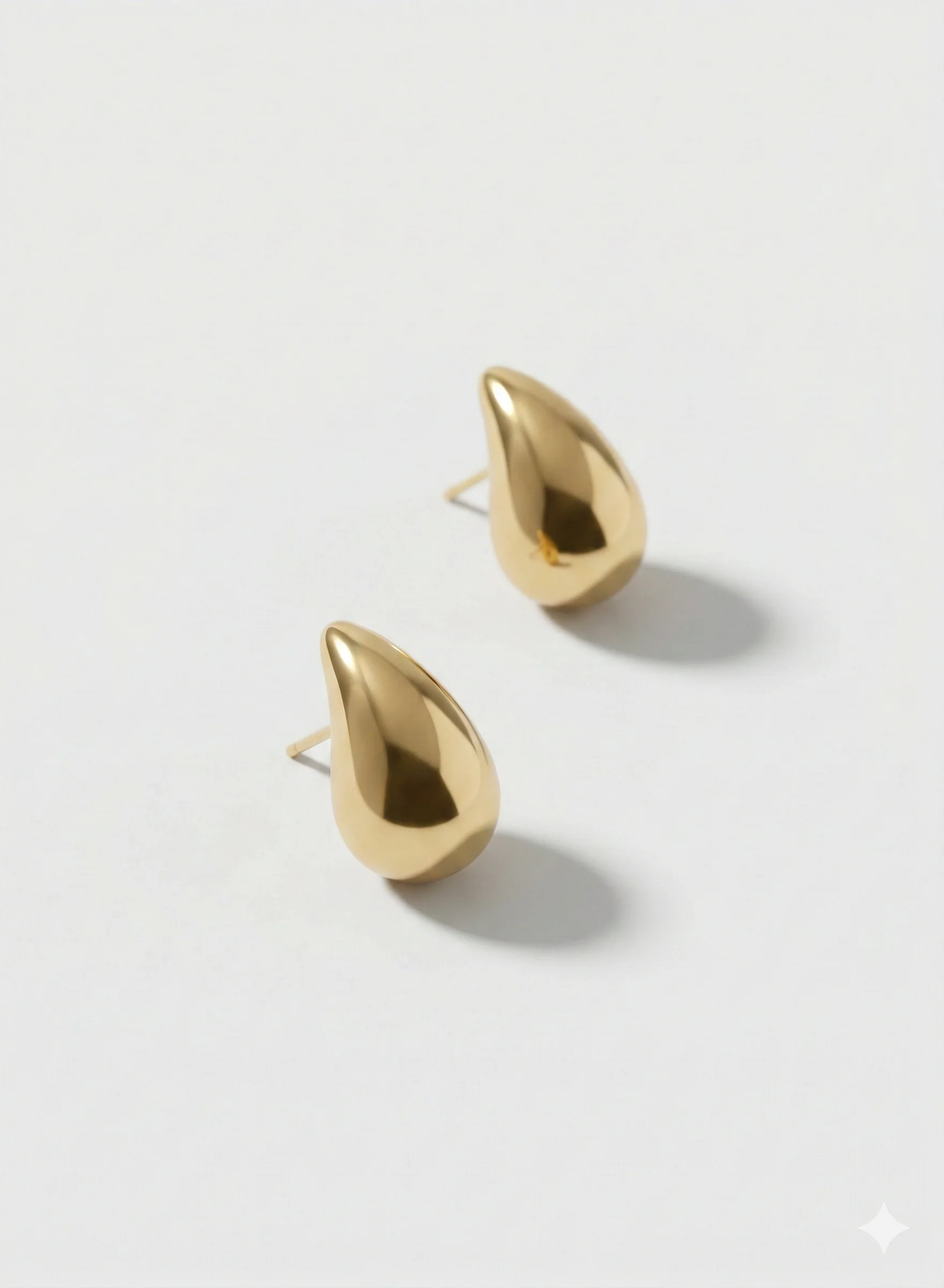 Boucles d’oreilles goutte or