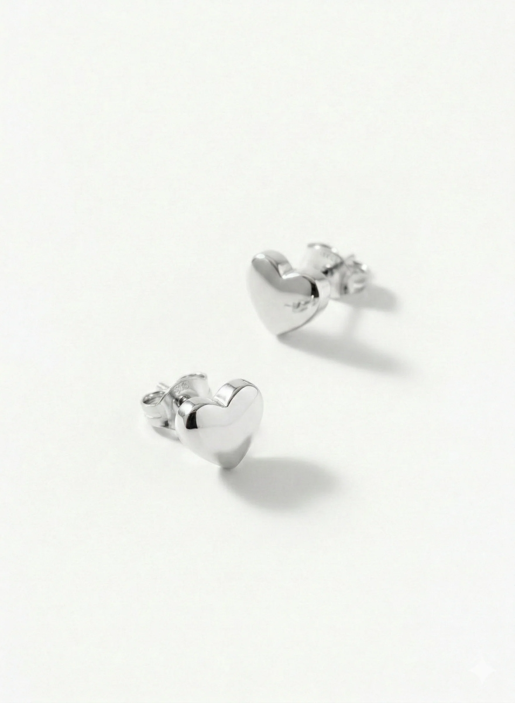 Boucles d’oreilles cœur argent