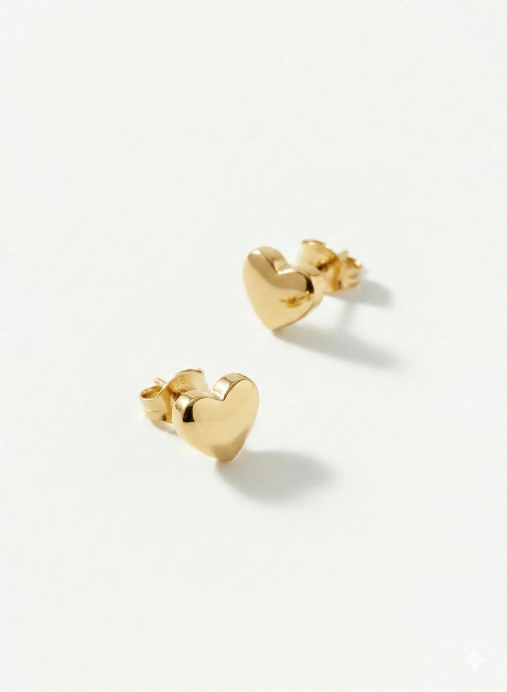 Boucles d’oreilles cœur or