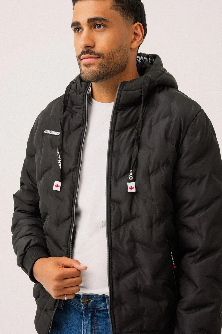 Le manteau matelassé noir par Oxygen - Image 2