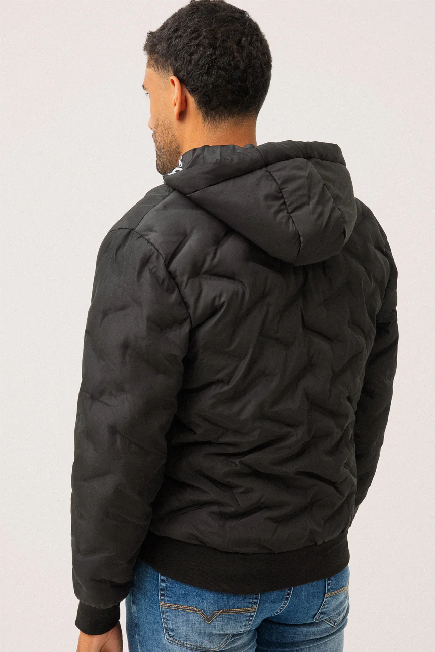 Le manteau matelassé noir par Oxygen - Image 4