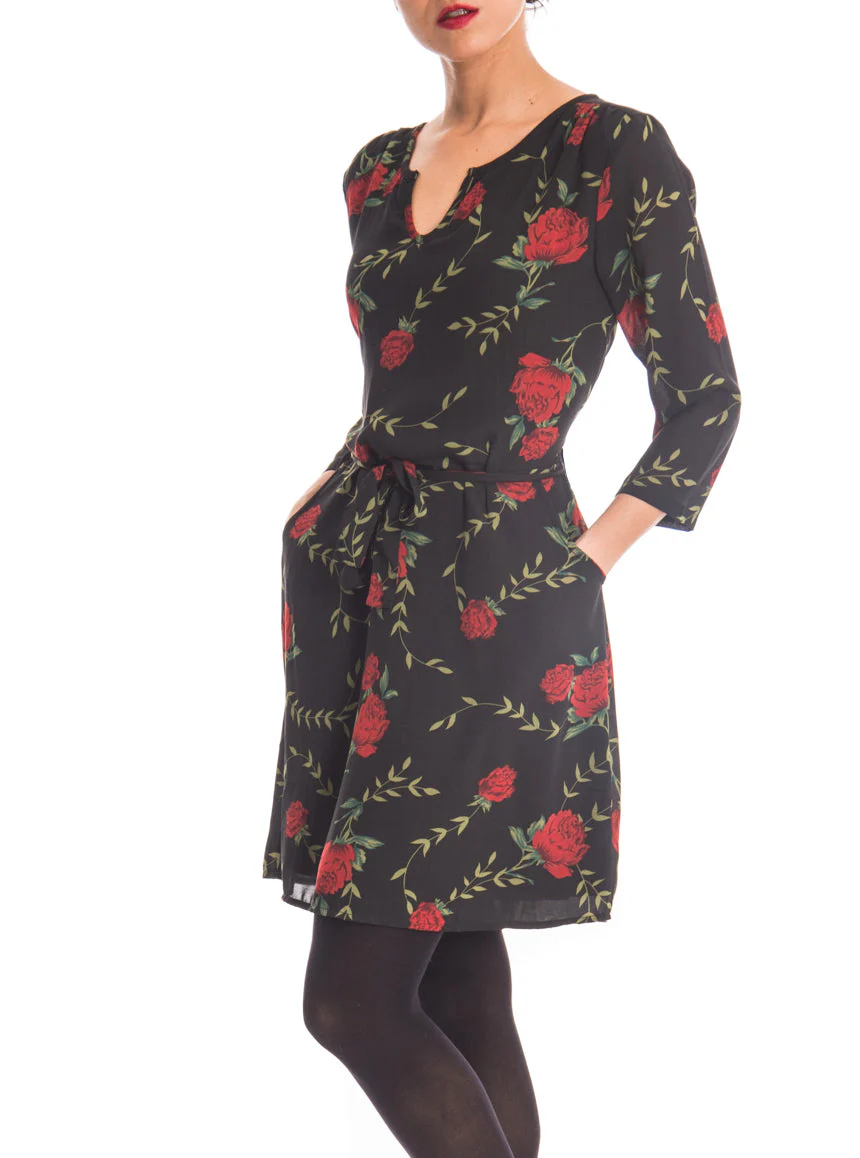 Robe imprimée à manches 3/4 - Image 4