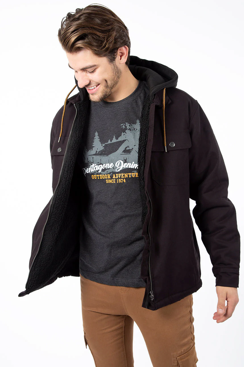 Manteau de travail doublé en sherpa | 2 couleurs