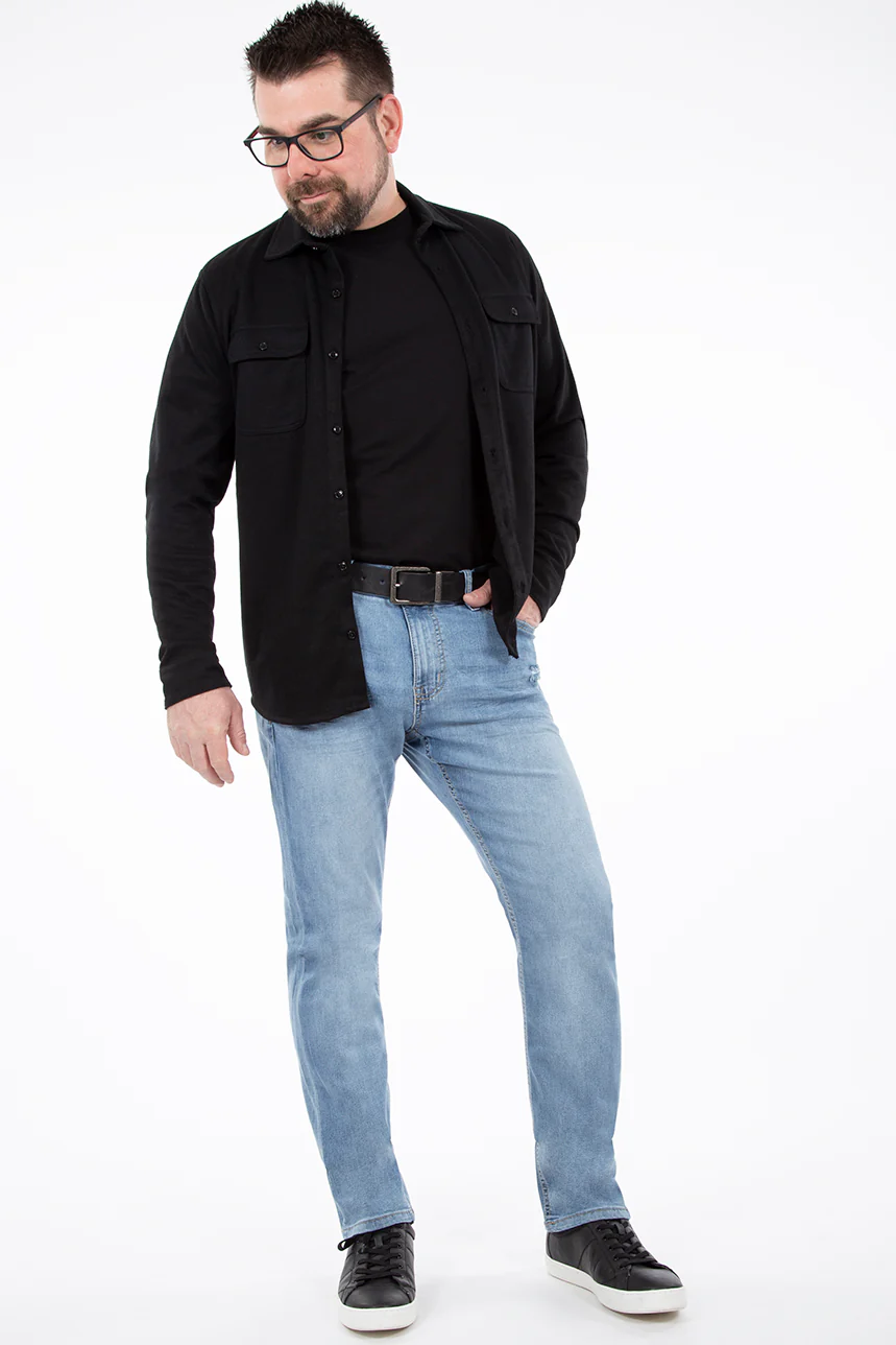 Jean étroit taille régulière | Modèle G_Fit | 2 couleurs