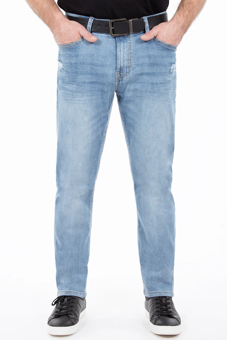 Jean étroit taille régulière | Modèle G_Fit | 2 couleurs - Image 2