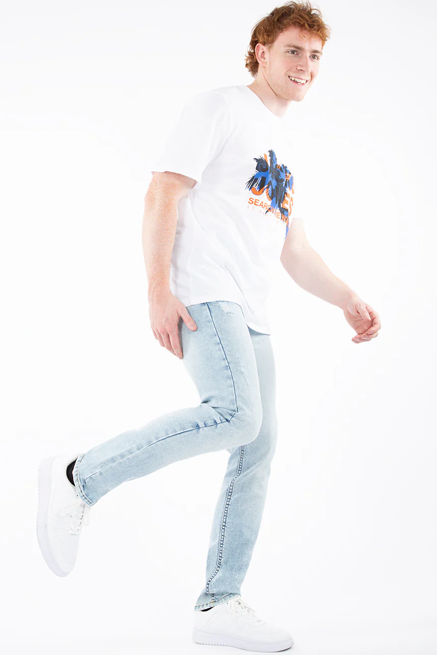 Jean étroit détails usés | Modèle G_Fit | 2 couleurs - Image 5