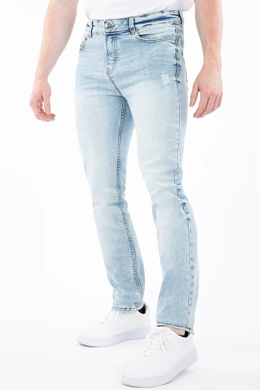 Jean étroit détails usés | Modèle G_Fit | 2 couleurs - Image 6