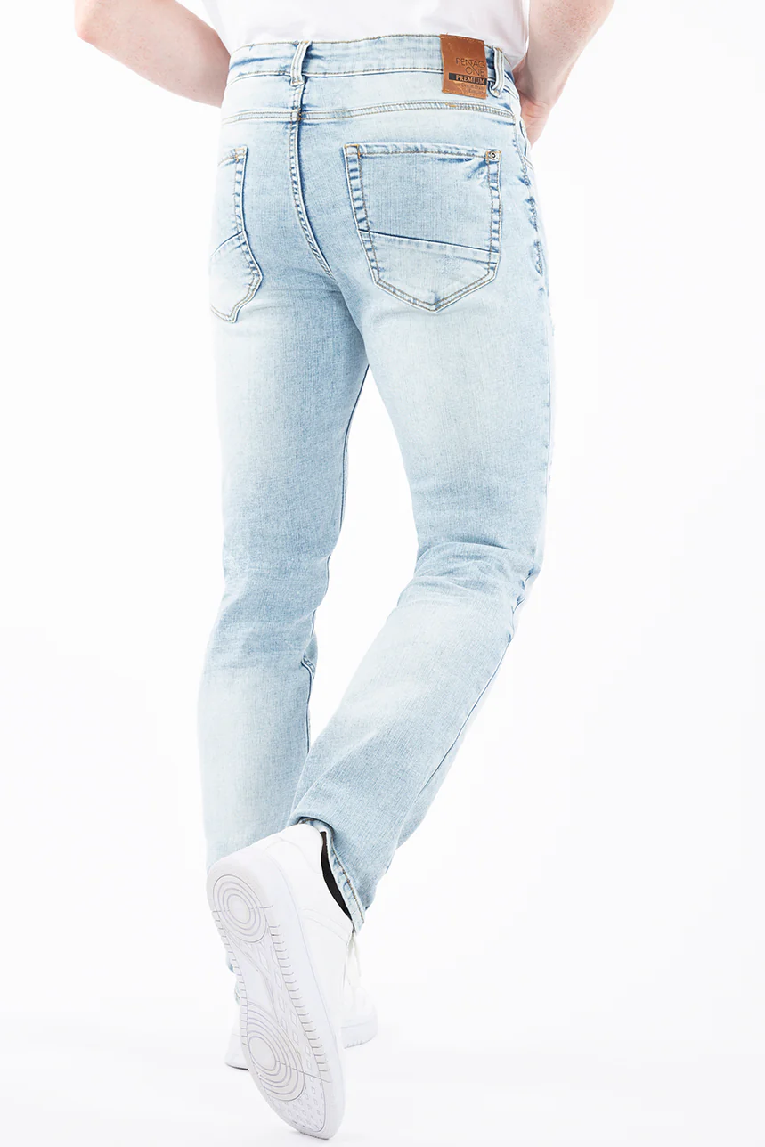 Jean étroit détails usés | Modèle G_Fit | 2 couleurs - Image 7