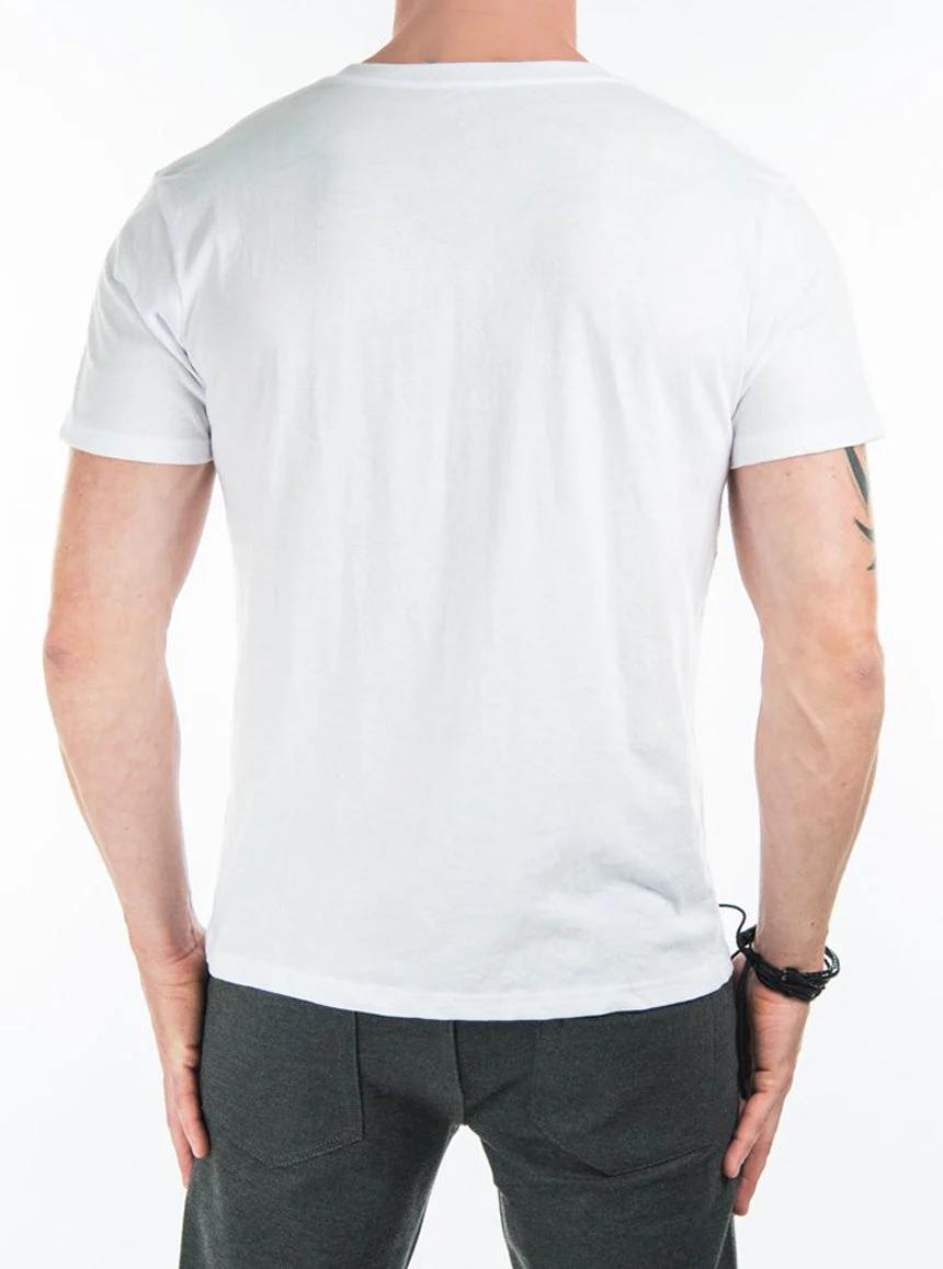 T-shirt basique avec col en V - Image 4