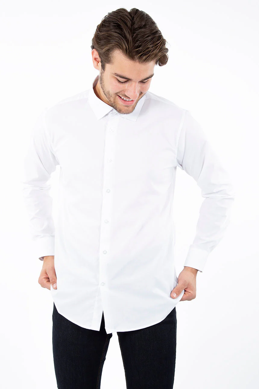 Chemise classique unie | 3 couleurs - Image 3