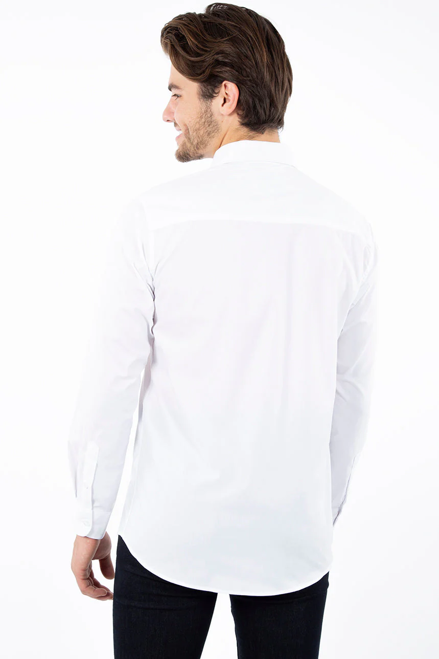 Chemise classique unie | 3 couleurs - Image 4